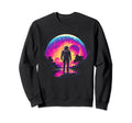 Synthwave Astronaut Cyberpunk Sweatshirt - Fun Novelty Design for Adults - T-Shirt, Sweatshirt, Hoodie