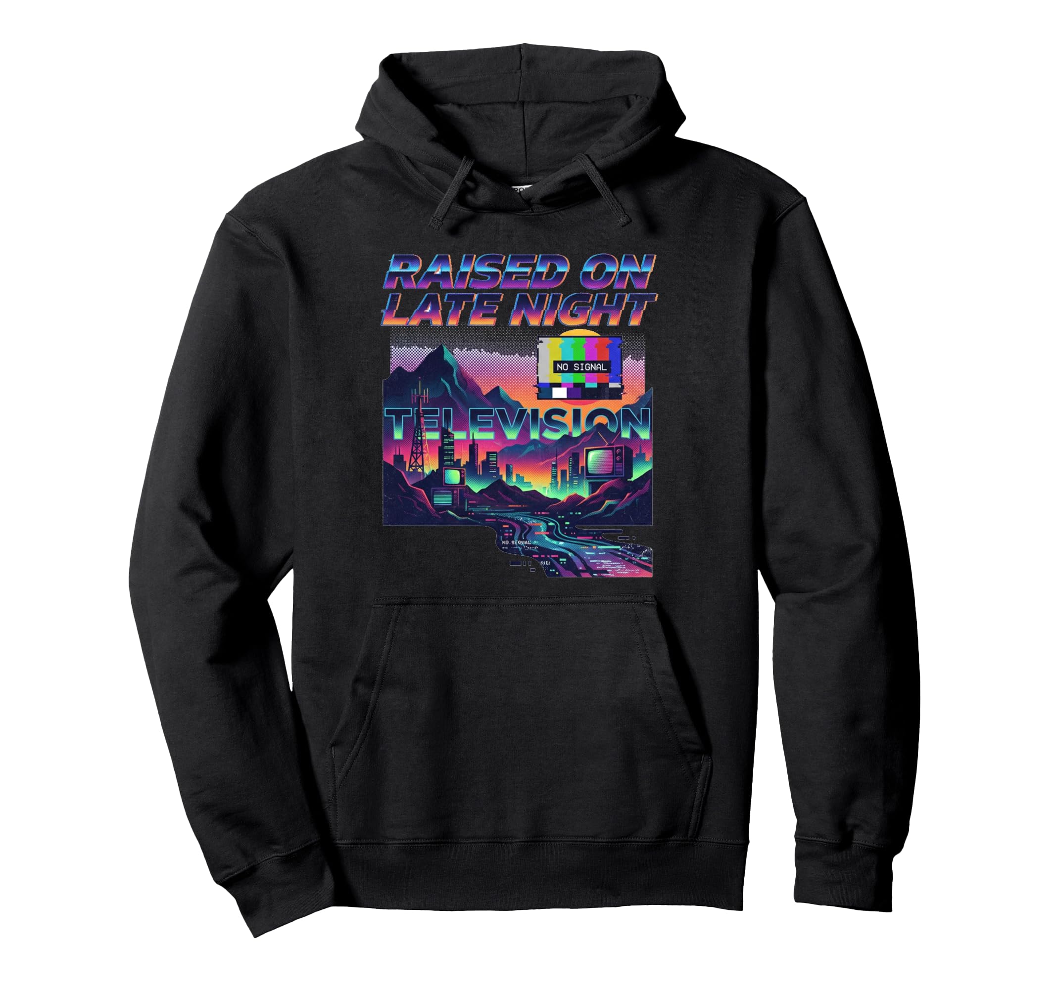 1980S Nostalgia Late Night T V 80S Hoodie - Casual Everyday Wear Men Women - T-Shirt, Sweatshirt, Hoodie