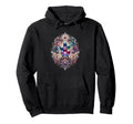 Colorful Crystal Cluster Surrounded Hoodie - Aesthetic Graphic Men Women - T-Shirt, Sweatshirt, Hoodie