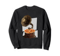 Vinyl Player Pizza Sweatshirt - Novelty Apparel Men Women - T-Shirt, Sweatshirt, Hoodie