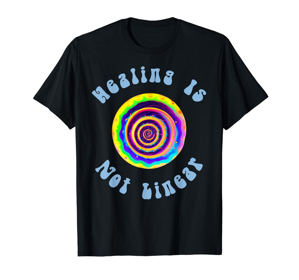 Healing Is Not Linear Mental Health T-Shirt - Custom Art Print for Adults - T-Shirt, Sweatshirt, Hoodie
