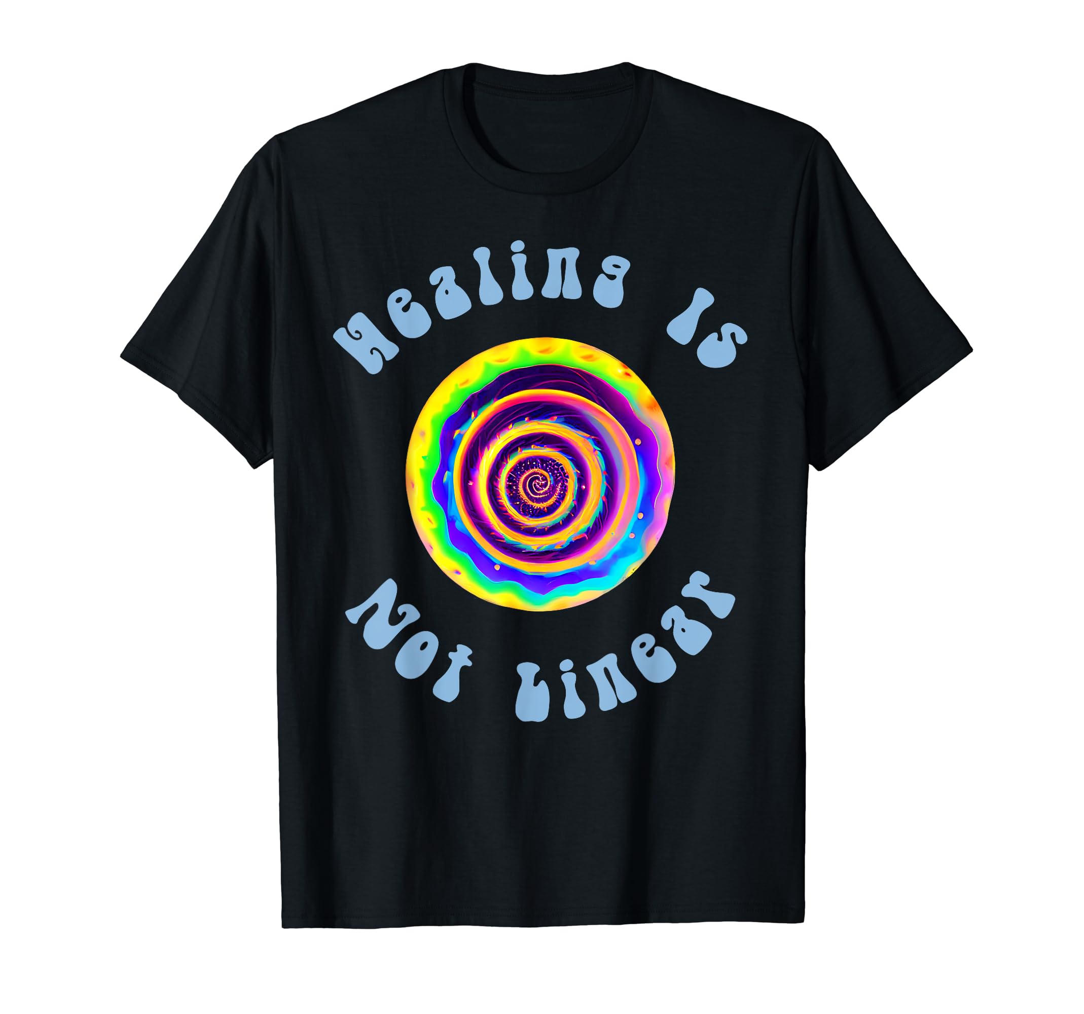 Healing Is Not Linear Mental Health T-Shirt - Custom Art Print for Adults - T-Shirt, Sweatshirt, Hoodie