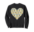 Ukrainian Flag 30S Floral Ukraine Heart Sweatshirt - Graphic Print Unisex - T-Shirt, Sweatshirt, Hoodie
