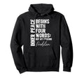 Inspirational Inner Peace Begins Four Hoodie - Custom Art Print Unisex - T-Shirt, Sweatshirt, Hoodie