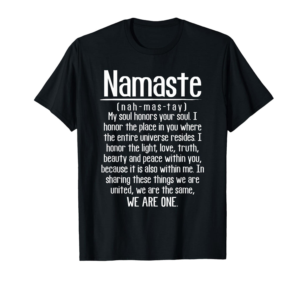 Definition Namaste Meditation Yoga T-Shirt - Aesthetic Graphic for Adults - T-Shirt, Sweatshirt, Hoodie