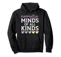 Normalize Minds All Kinds Suicide Hoodie - Fun Novelty Design for Adults - T-Shirt, Sweatshirt, Hoodie