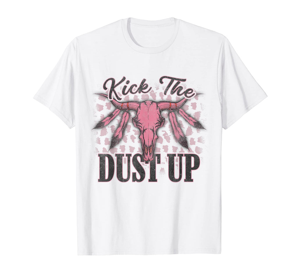 Leopard Bleached Bull Skull Western T-Shirt - Trendy Graphic Unisex - T-Shirt, Sweatshirt, Hoodie