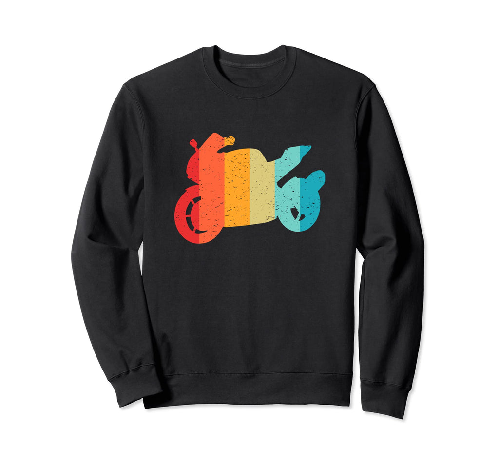 Motorcycle Silhouette 70S 80S Sweatshirt - Novelty Apparel Men Women - T-Shirt, Sweatshirt, Hoodie