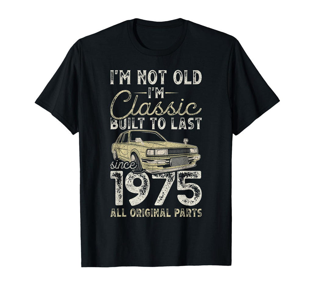 51St Birthday Since 1975 Car 51 T-Shirt - Aesthetic Graphic for Adults - T-Shirt, Sweatshirt, Hoodie