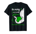 May We Wear Green Ribbon Elephant T-Shirt - Novelty Apparel Men Women - T-Shirt, Sweatshirt, Hoodie