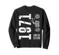 Born 1971 Motorcycle 55Th Sweatshirt - Casual Everyday Wear for Adults - T-Shirt, Sweatshirt, Hoodie