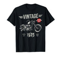 Born 1975 50Th Birthday Motorbike T-Shirt - Custom Art Print Men Women - T-Shirt, Sweatshirt, Hoodie