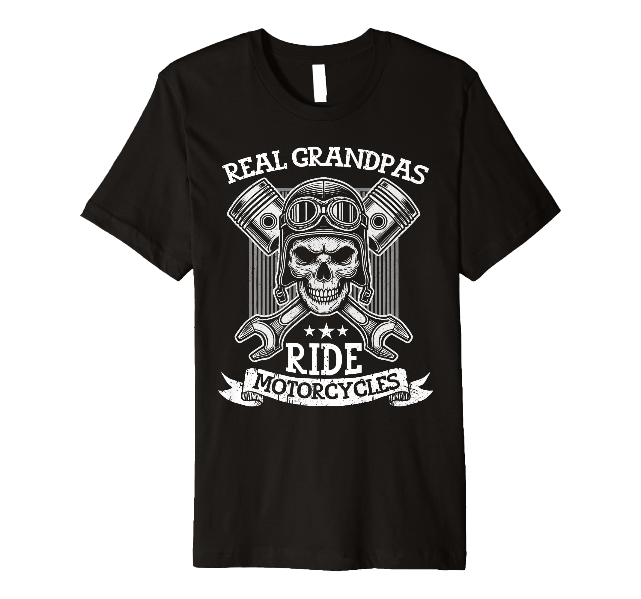 Real Grandpas Ride Motorcycles Motorcycle T-Shirt - Unique Graphic Unisex - T-Shirt, Sweatshirt, Hoodie