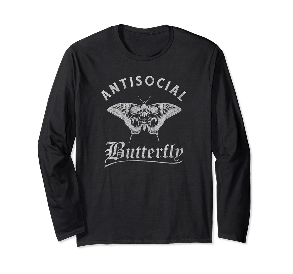 Antisocial Butterfly Grunge Fairycore T-Shirt - Streetwear Style Unisex - T-Shirt, Sweatshirt, Hoodie