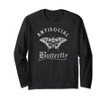 Antisocial Butterfly Grunge Fairycore T-Shirt - Streetwear Style Unisex - T-Shirt, Sweatshirt, Hoodie