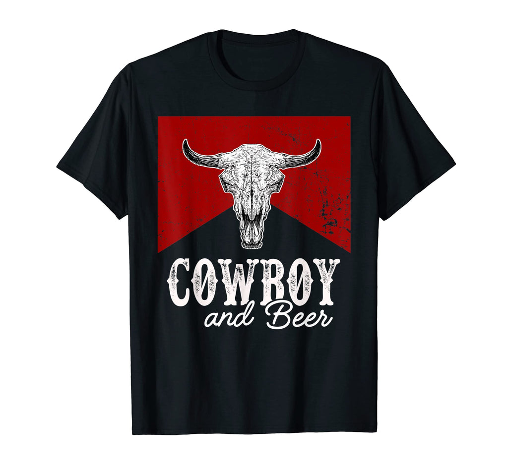 Western Life Country Bull Skull T-Shirt - Minimalist Print Men Women - T-Shirt, Sweatshirt, Hoodie