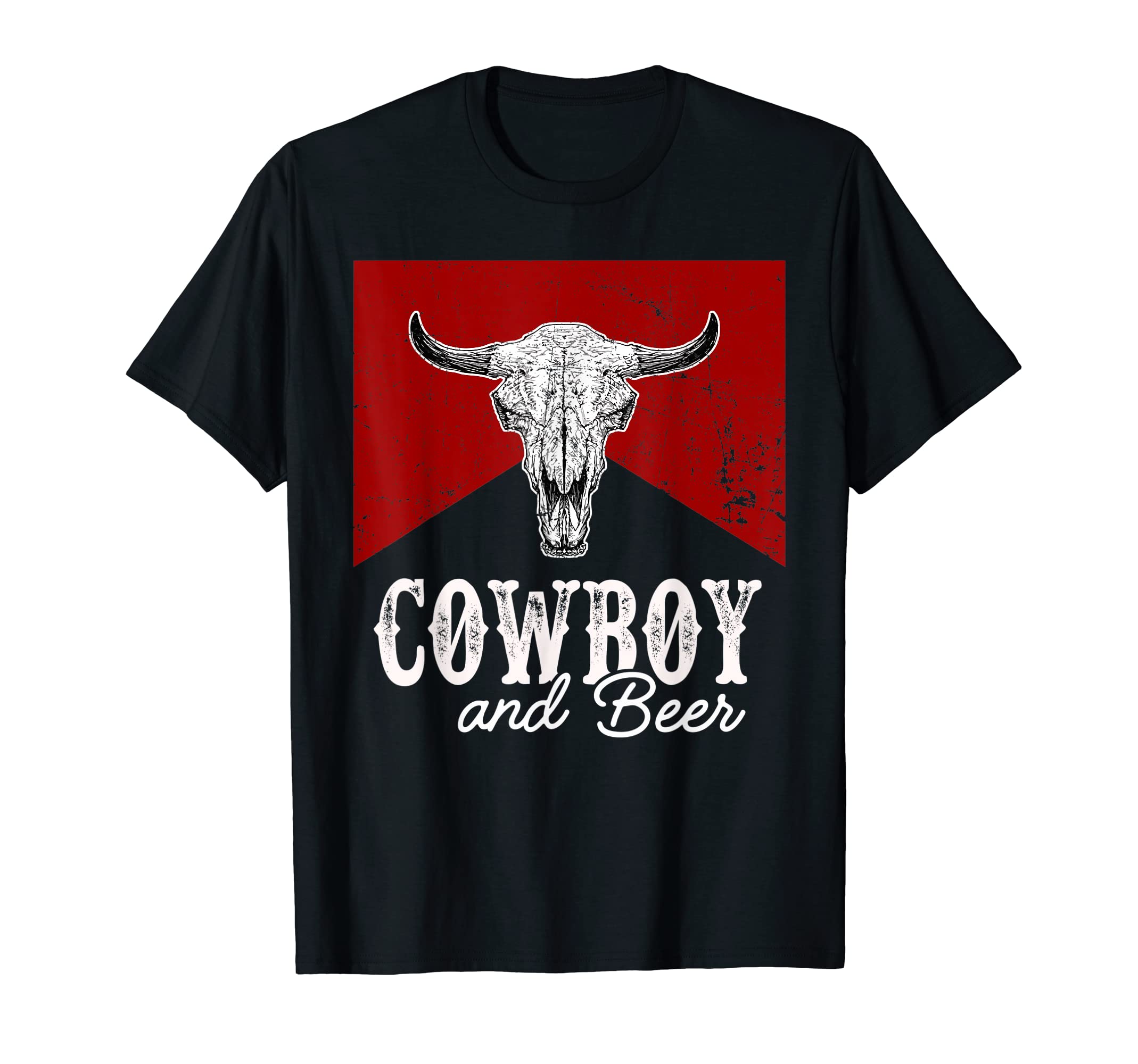 Western Life Country Bull Skull T-Shirt - Minimalist Print Men Women - T-Shirt, Sweatshirt, Hoodie