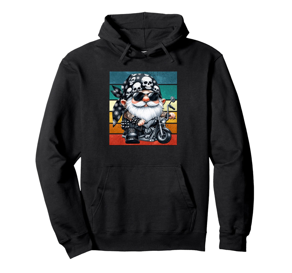 Motorcycle Grandpa Gnome Biker Dad Hoodie - Casual Everyday Wear Unisex - T-Shirt, Sweatshirt, Hoodie