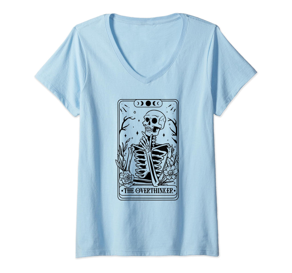 Overthinker Tarot Card Skeleton T-Shirt - Streetwear Style Men Women - T-Shirt, Sweatshirt, Hoodie