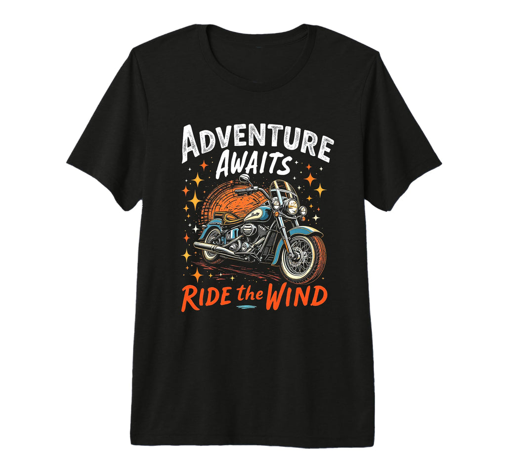 Adventure Awaits Ride Wind T-Shirt - Casual Everyday Wear for Adults - T-Shirt, Sweatshirt, Hoodie