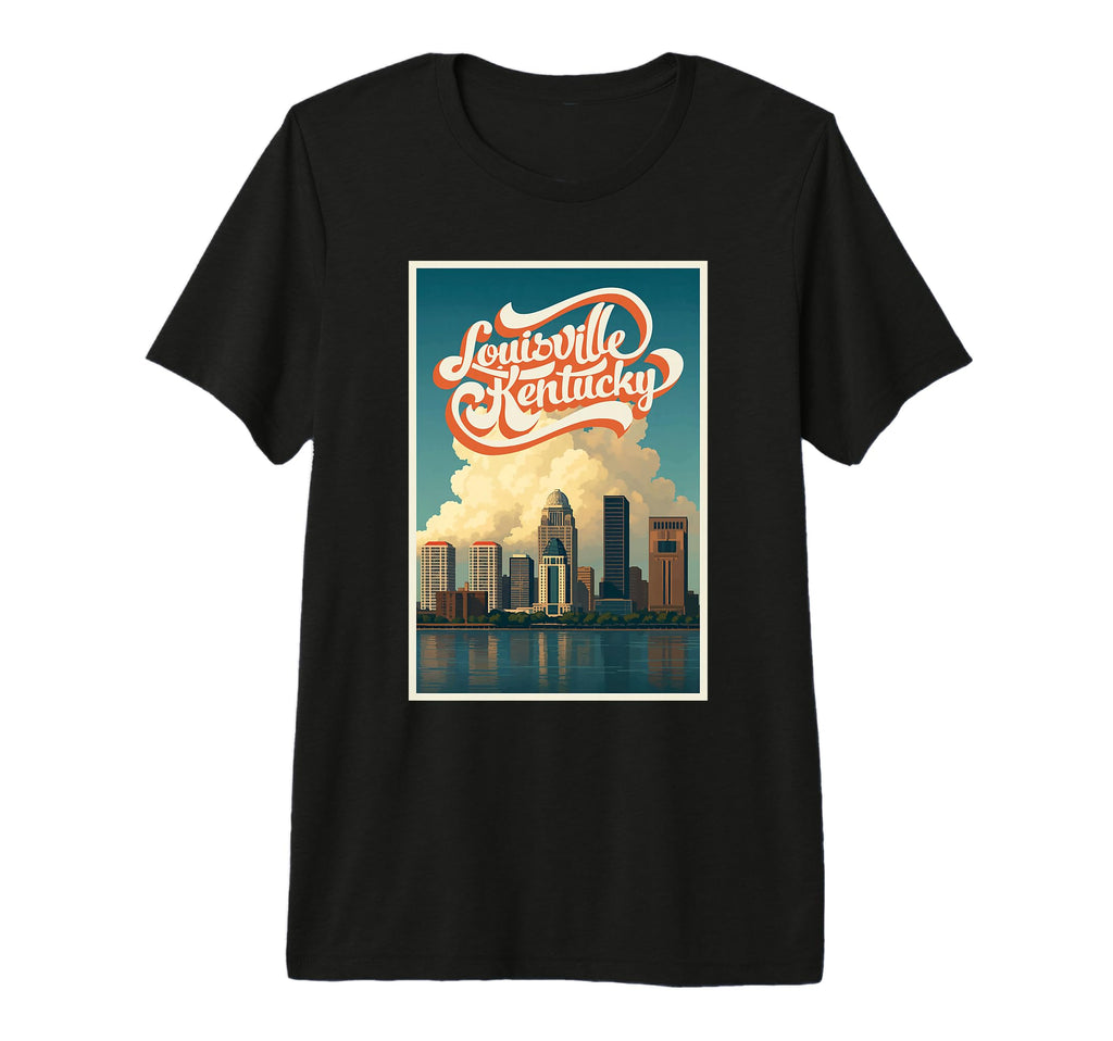 Kentucky Louisville City Skyline T-Shirt - Novelty Apparel Unisex - T-Shirt, Sweatshirt, Hoodie