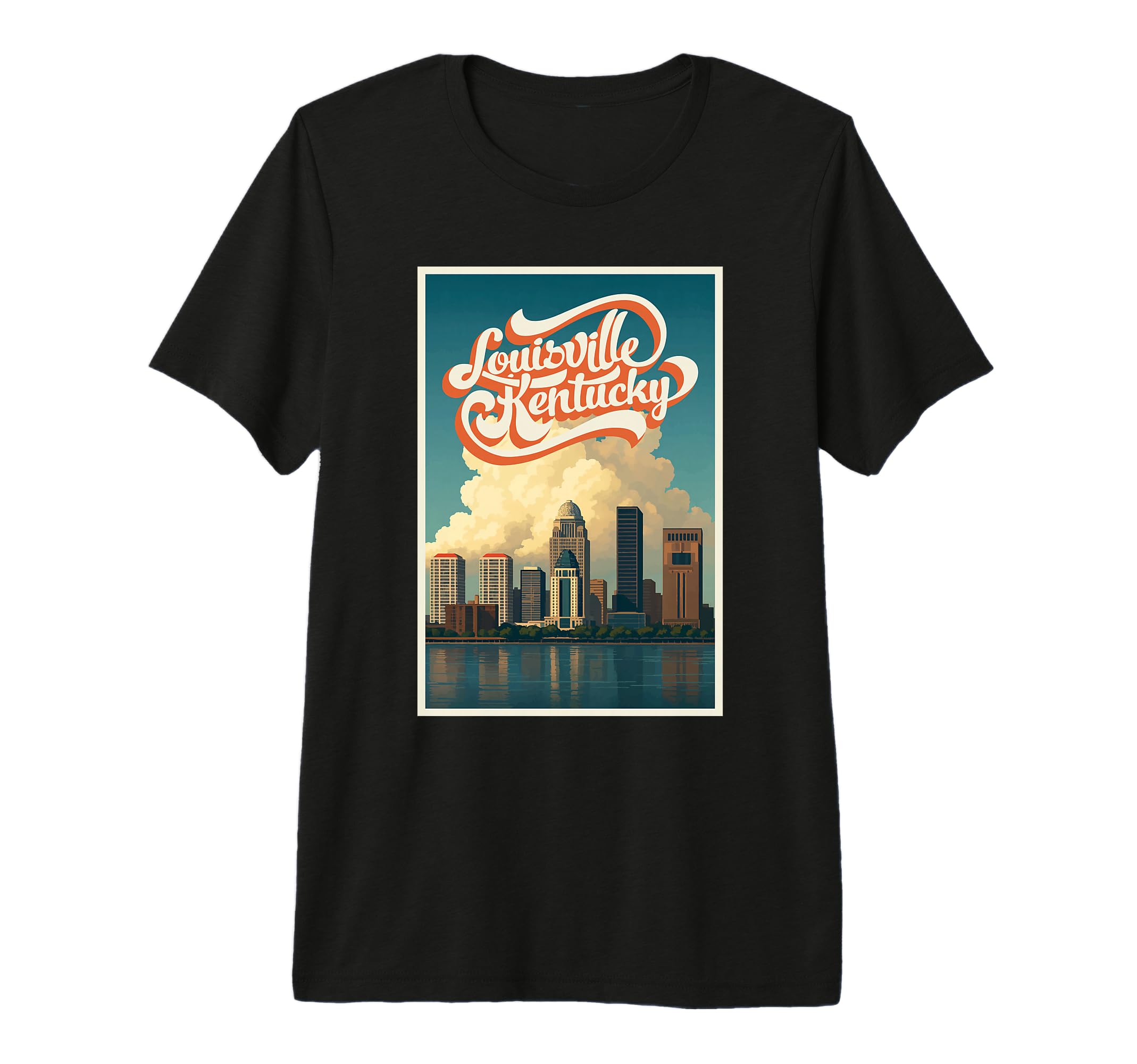Kentucky Louisville City Skyline T-Shirt - Novelty Apparel Unisex - T-Shirt, Sweatshirt, Hoodie