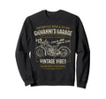 Giovannis Garage Motorcycle Sweatshirt - Unique Graphic for Adults - T-Shirt, Sweatshirt, Hoodie