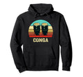 Sunset Conga Hoodie - Custom Art Print Unisex - T-Shirt, Sweatshirt, Hoodie