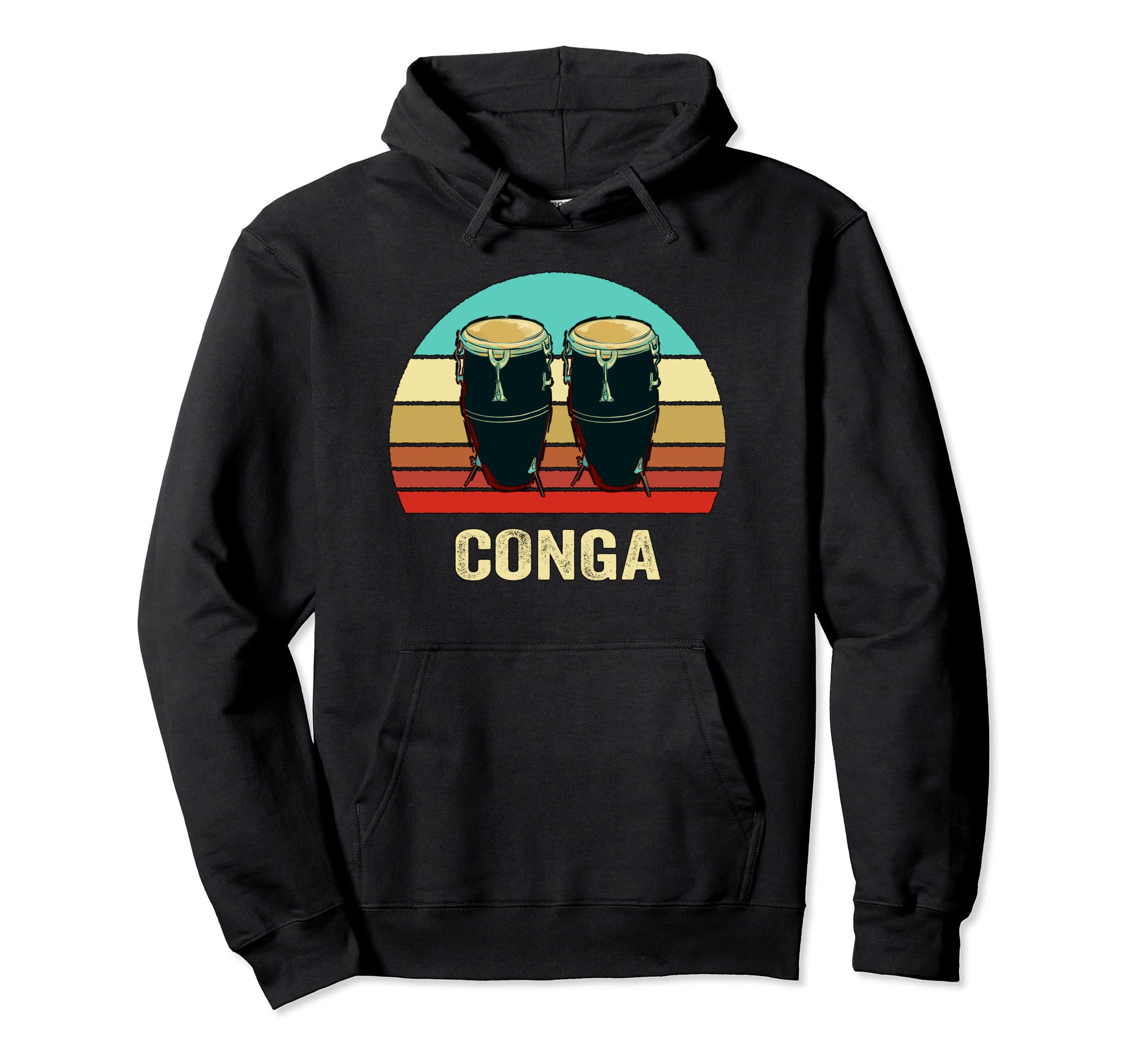 Sunset Conga Hoodie - Custom Art Print Unisex - T-Shirt, Sweatshirt, Hoodie