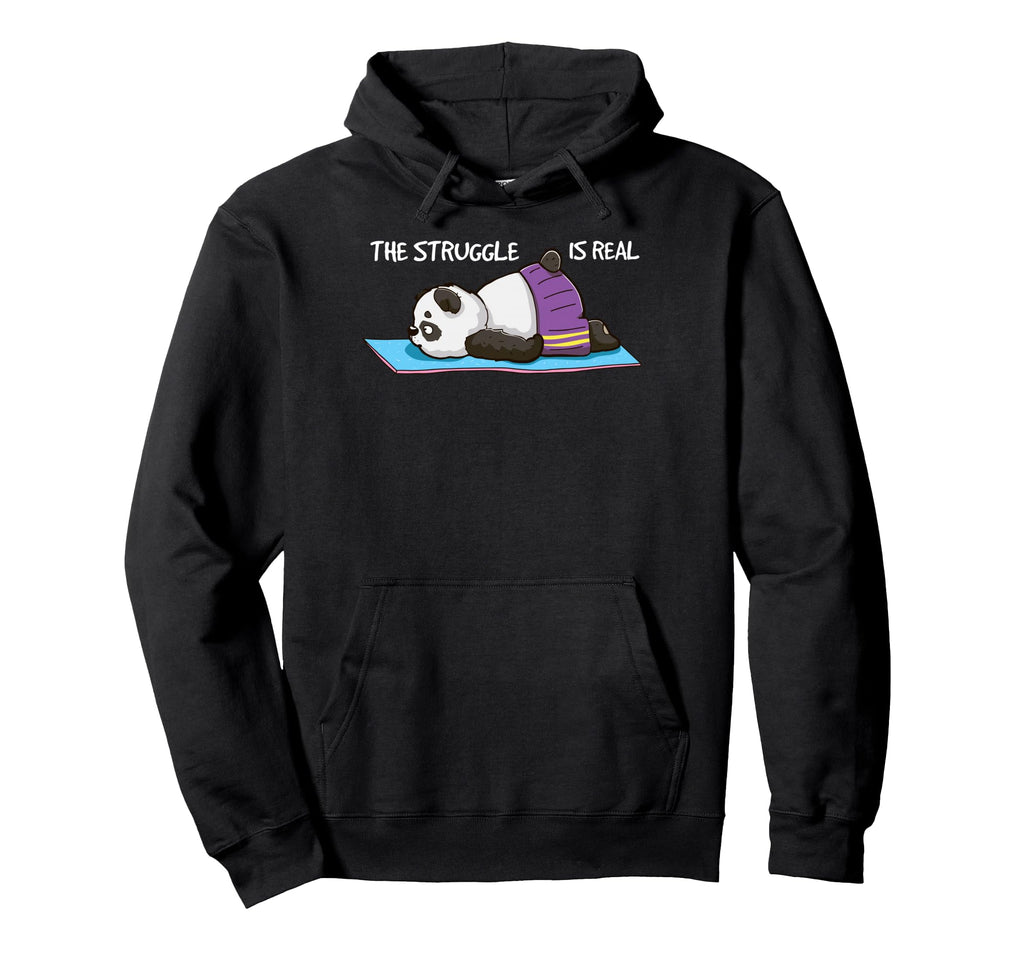 Funny Panda Yogi Yoga Pose Namaste Hoodie - Trendy Graphic Men Women - T-Shirt, Sweatshirt, Hoodie