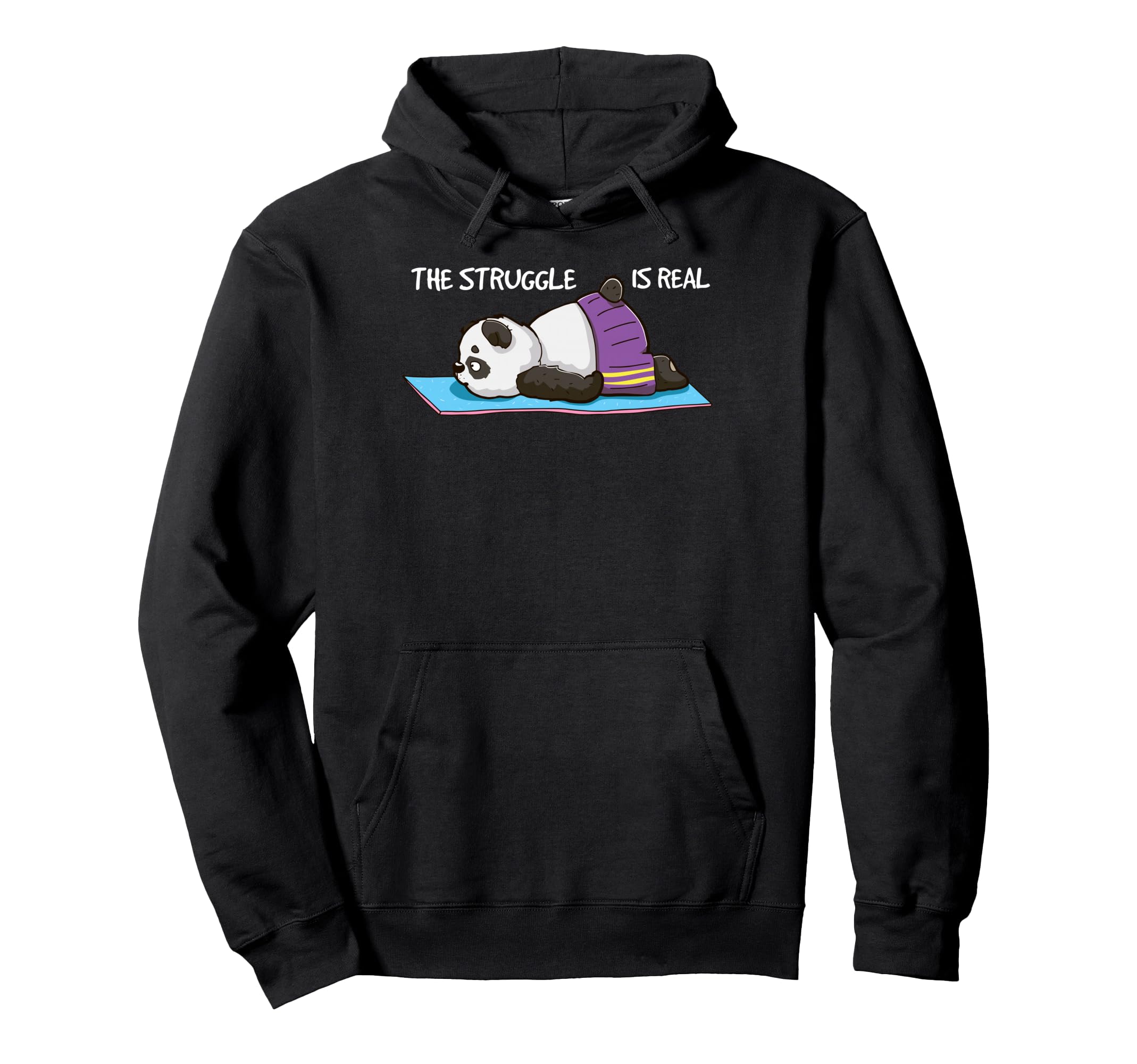 Funny Panda Yogi Yoga Pose Namaste Hoodie - Trendy Graphic Men Women - T-Shirt, Sweatshirt, Hoodie