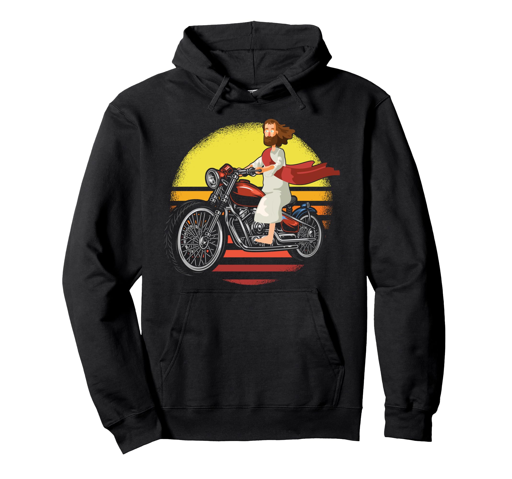 Christian Motorcycle Biker Jesus Biker Hoodie - Streetwear Style Men Women - T-Shirt, Sweatshirt, Hoodie