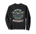 Antisocial Butterfly Sweatshirt - Custom Art Print Men Women - T-Shirt, Sweatshirt, Hoodie