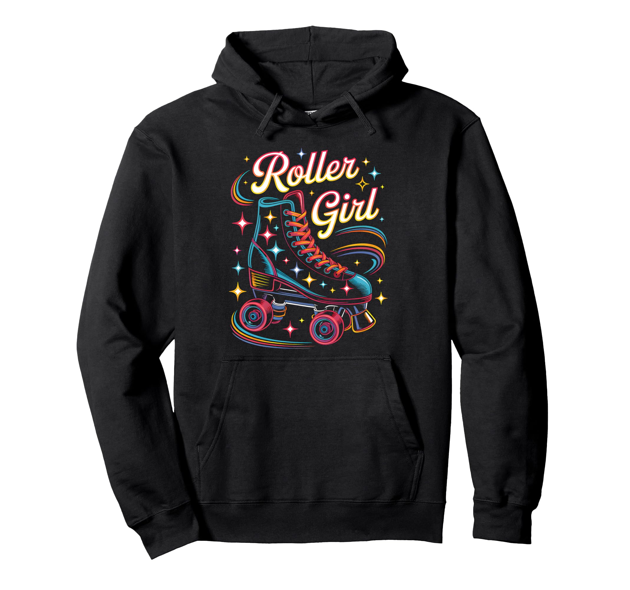 Roller Skater 90S 80S Skating Hoodie - Casual Everyday Wear for Adults - T-Shirt, Sweatshirt, Hoodie