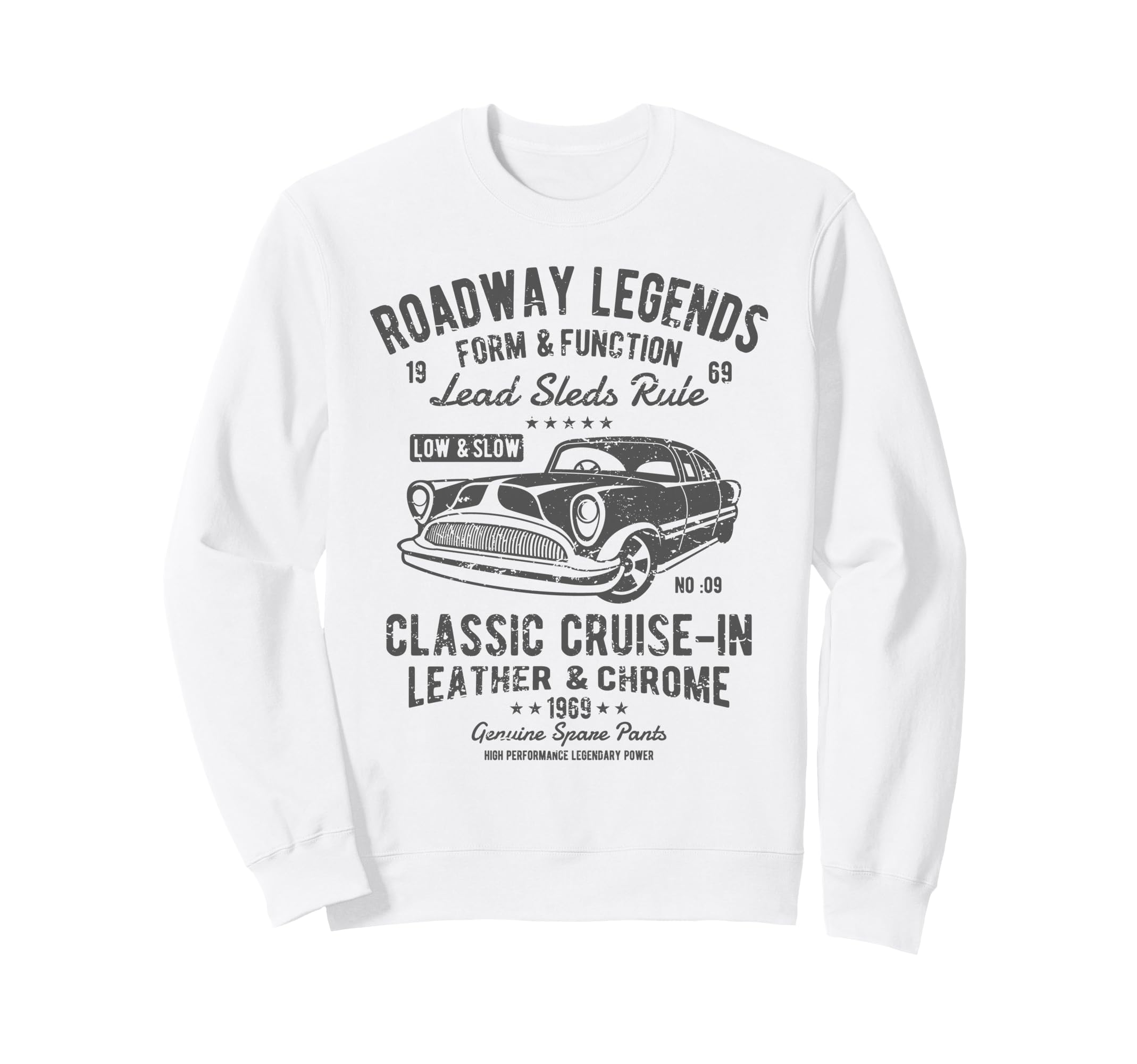 Automotive Nostalgia Car Cruise Sweatshirt - Aesthetic Graphic for Adults - T-Shirt, Sweatshirt, Hoodie