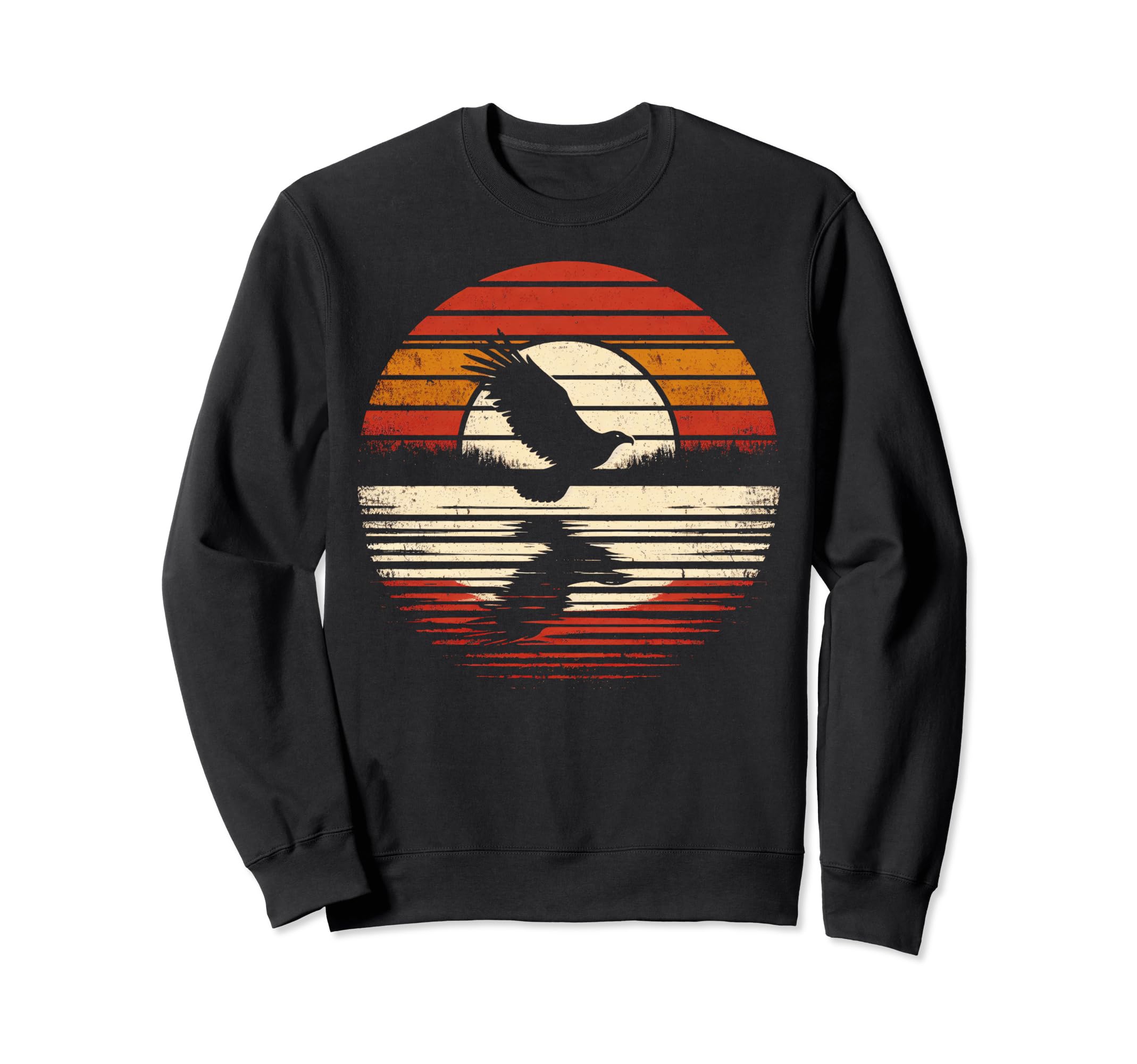 Buzzard Bird Sunset Safari 70S Sweatshirt - Trendy Graphic Men Women - T-Shirt, Sweatshirt, Hoodie