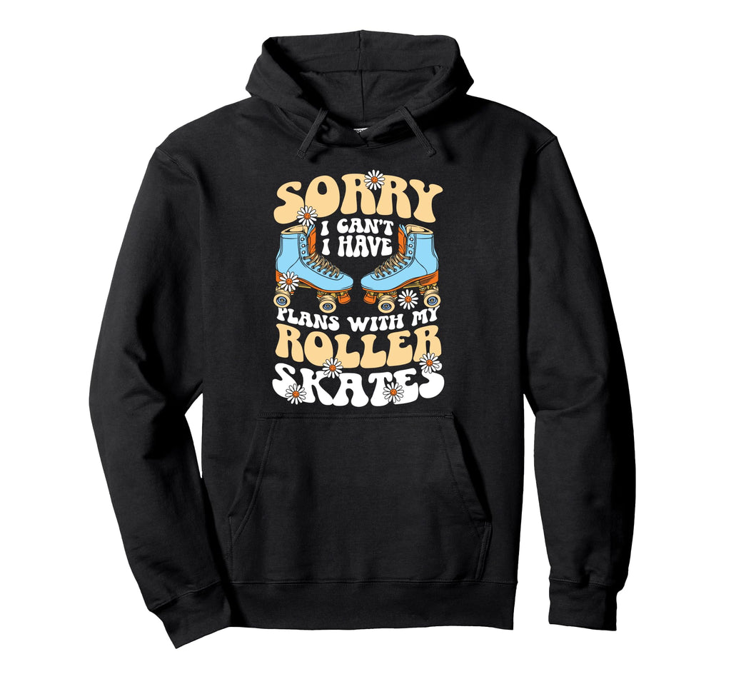 Roller Skating Skate 1970S Sorry I Hoodie - Aesthetic Graphic for Adults - T-Shirt, Sweatshirt, Hoodie