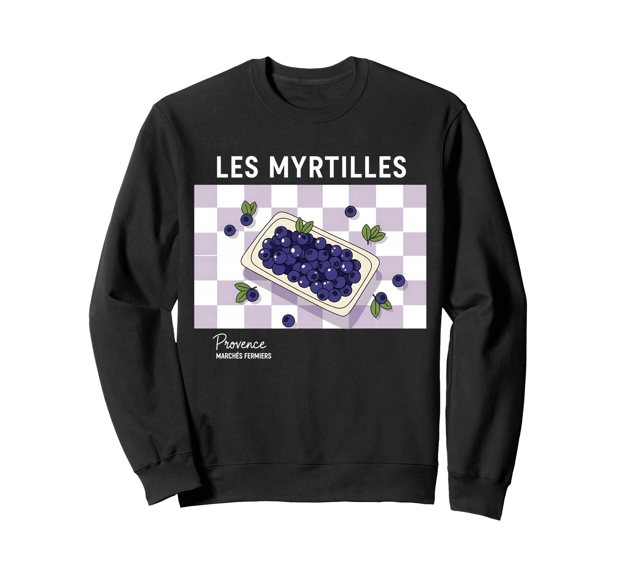 Travel Les Myrtilles Fresh Sweatshirt - Graphic Print for Adults - T-Shirt, Sweatshirt, Hoodie