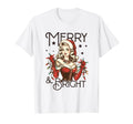 Merry Bright Pin Up Holiday T-Shirt - Fun Novelty Design for Adults - T-Shirt, Sweatshirt, Hoodie
