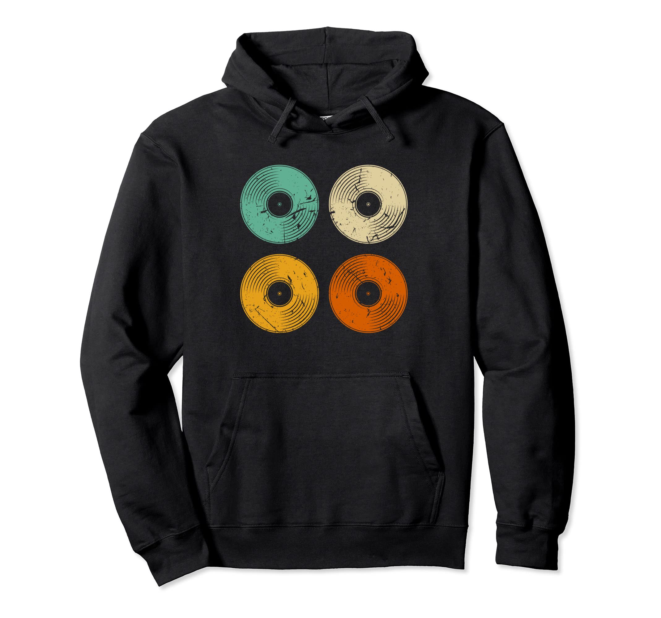 Vinyl Lp Records Hoodie - Trendy Graphic Men Women - T-Shirt, Sweatshirt, Hoodie