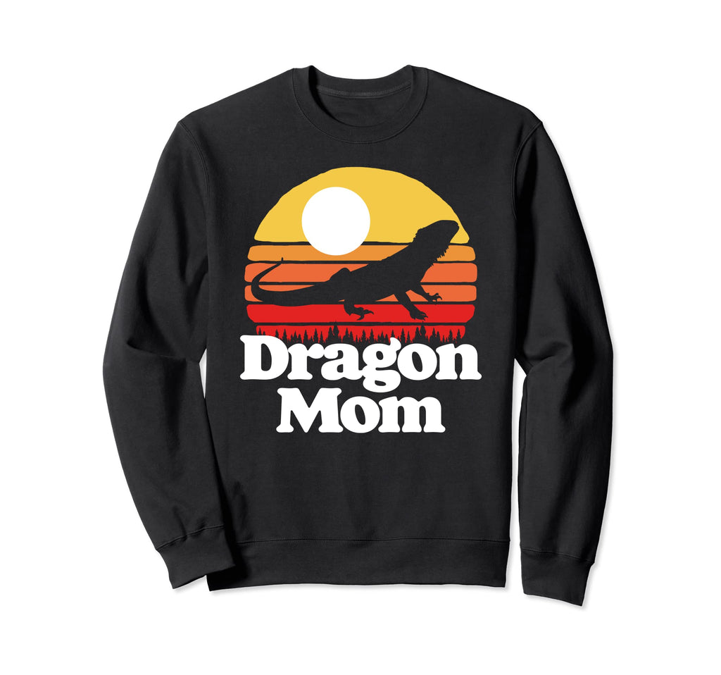 Bearded Dragon Mom 80S Sunset Sweatshirt - Aesthetic Graphic for Adults - T-Shirt, Sweatshirt, Hoodie