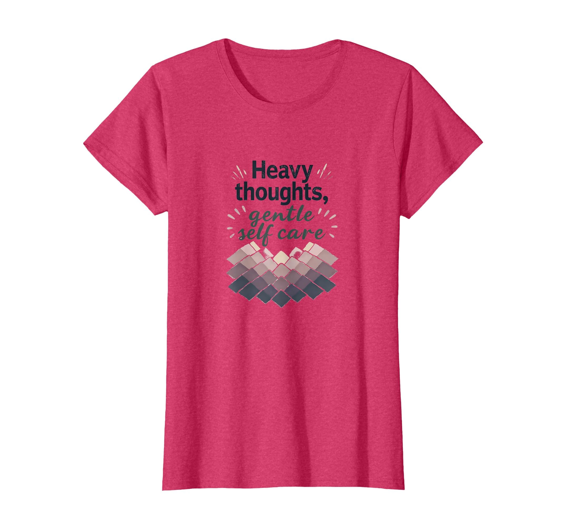Heavy Thoughts Gentle Self Care Anxiety T-Shirt - Fun Novelty Design Unisex - T-Shirt, Sweatshirt, Hoodie