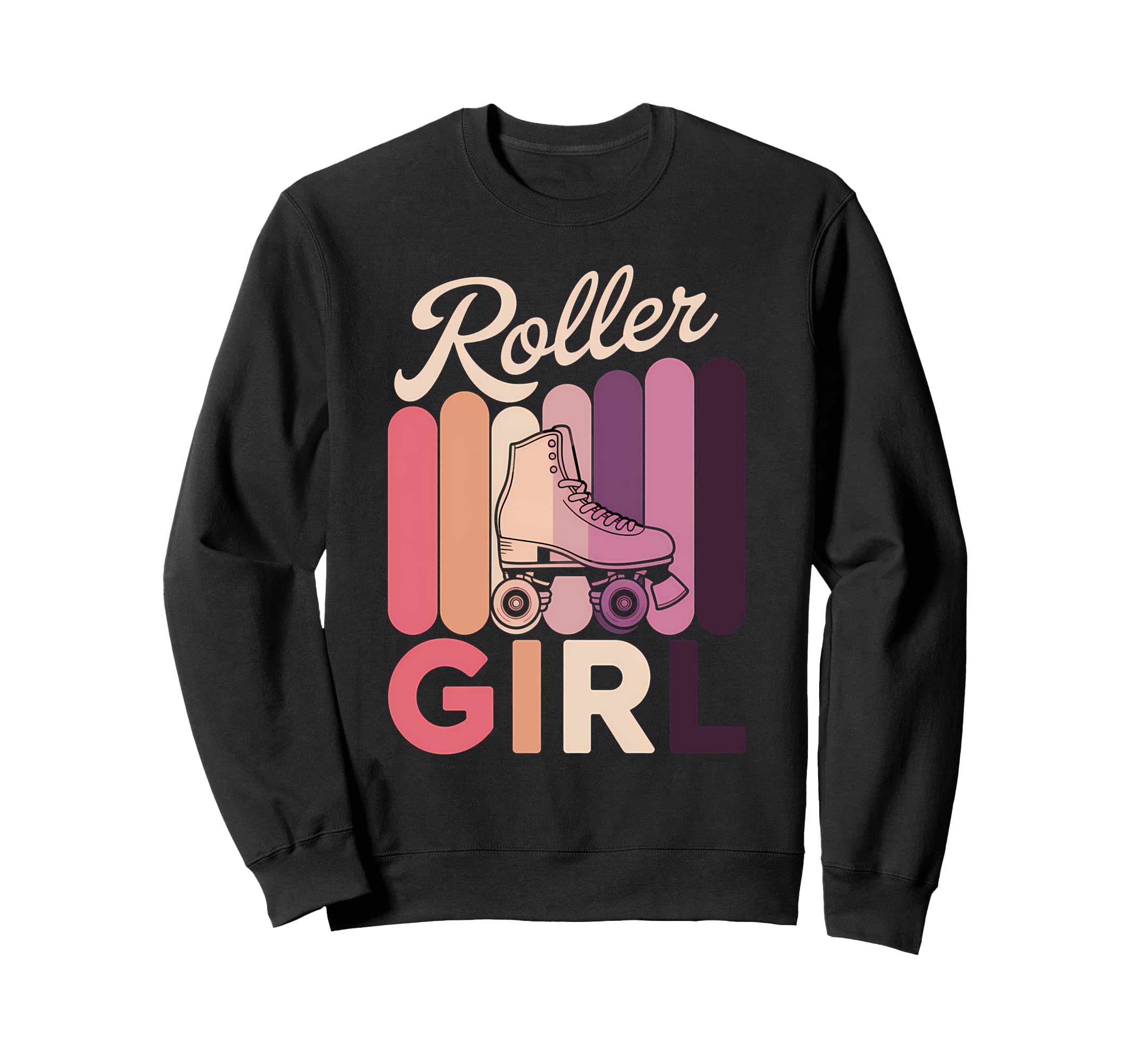 Roller Skating 70S 80S Roller Skates Sweatshirt - Trendy Graphic Men Women - T-Shirt, Sweatshirt, Hoodie