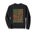 Floral Geometric Nature Pattern 70S Sweatshirt - Streetwear Style Unisex - T-Shirt, Sweatshirt, Hoodie