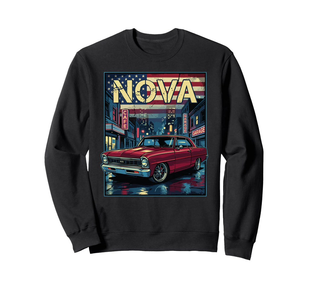 1966 1967 Nova Ss City Scene Nova Ss Sweatshirt - Trendy Graphic Unisex - T-Shirt, Sweatshirt, Hoodie