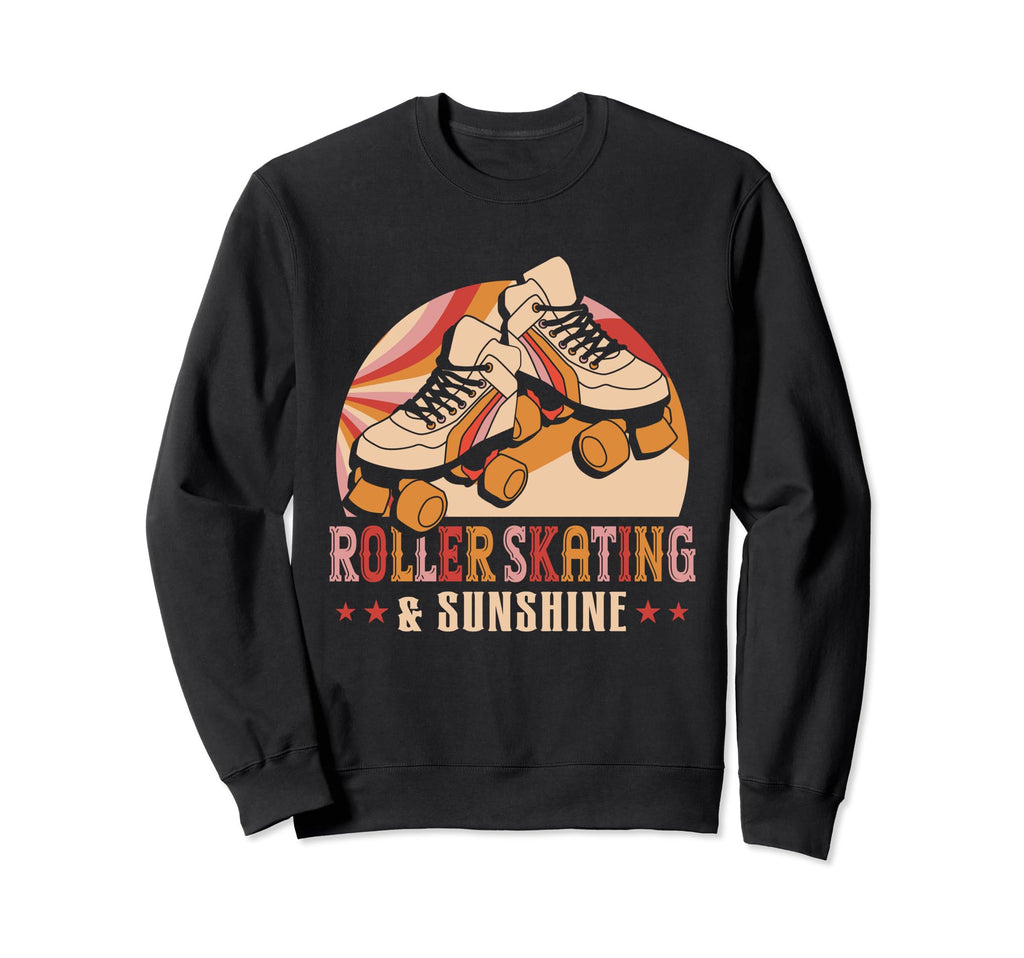 Roller Skating Skater 70S 80S Sweatshirt - Novelty Apparel Men Women - T-Shirt, Sweatshirt, Hoodie