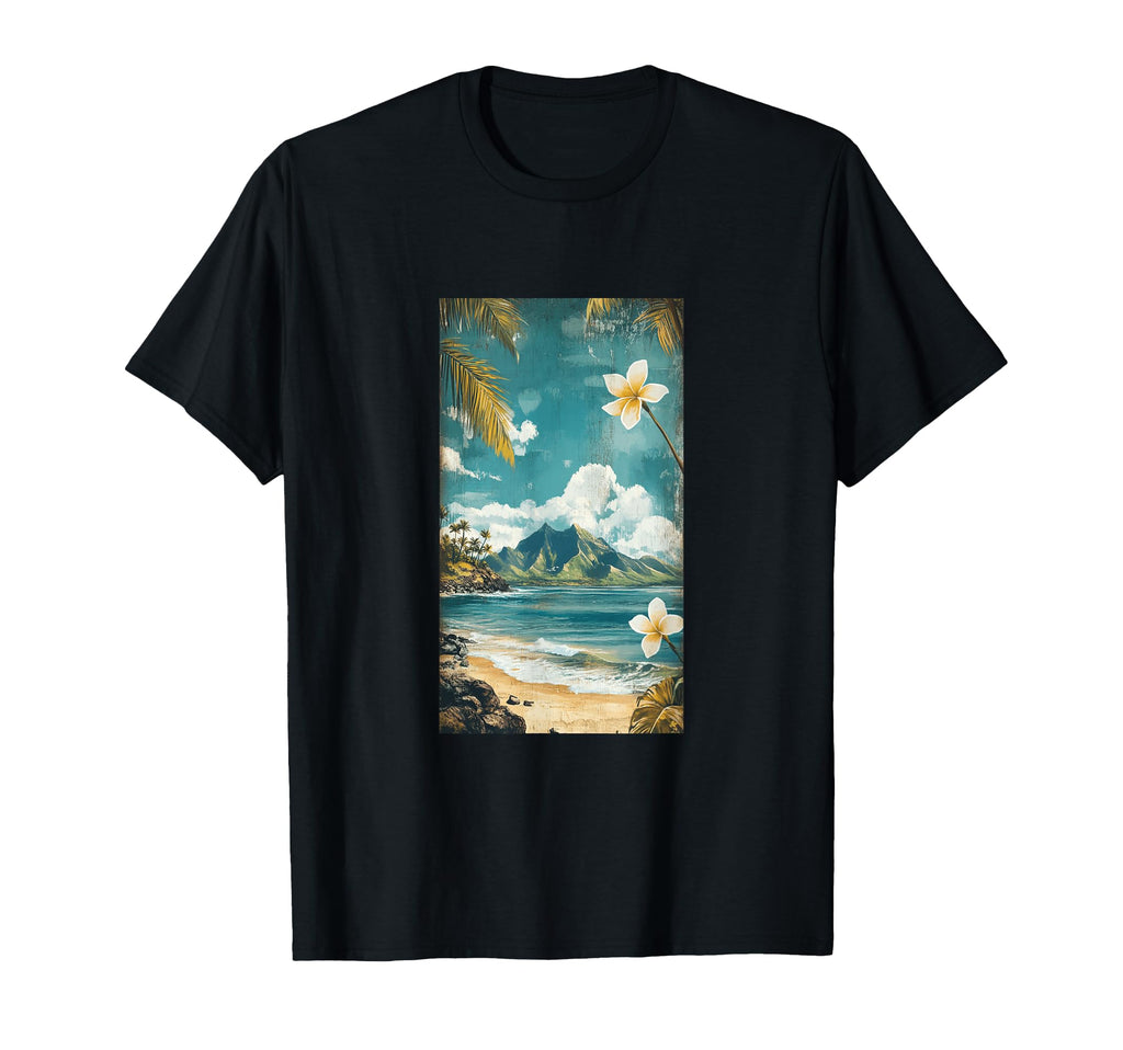 Hawaiian Postcard Inspired Tropical T-Shirt - Novelty Apparel for Adults - T-Shirt, Sweatshirt, Hoodie