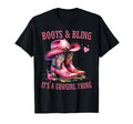 Boots And Bling Its Cowgirl Thing Love T-Shirt - Graphic Print Men Women - T-Shirt, Sweatshirt, Hoodie