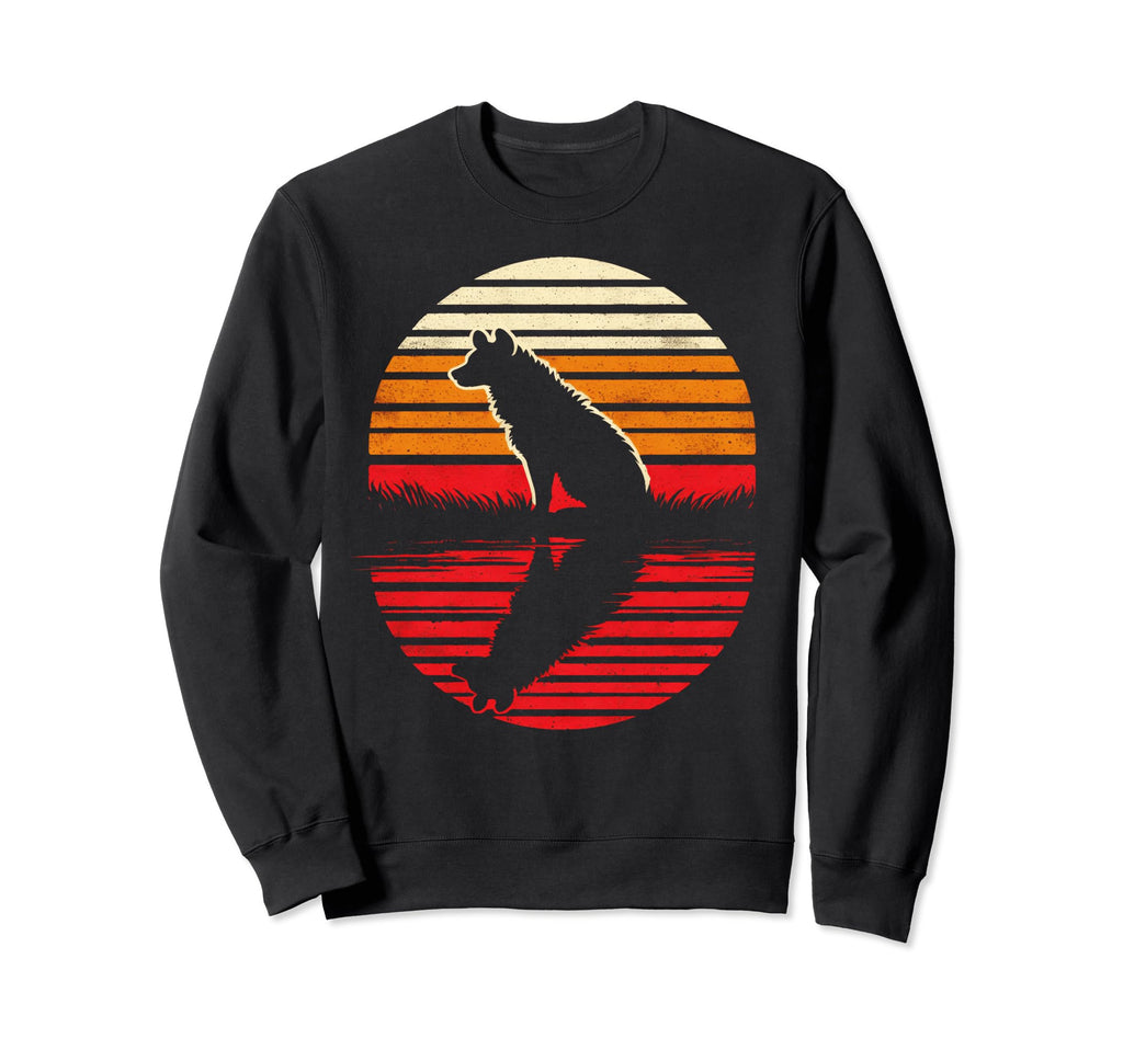 Hyena Sunset Safari 70S Sweatshirt - Aesthetic Graphic Unisex - T-Shirt, Sweatshirt, Hoodie