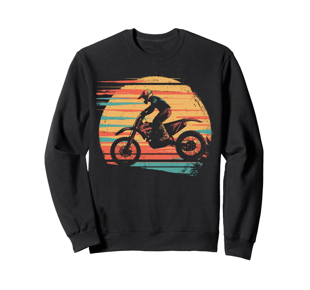 Bike Dirtbike Dirt Bike Rider Sweatshirt - Minimalist Print Unisex - T-Shirt, Sweatshirt, Hoodie